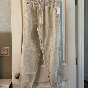 Athlete Retreat Linen Jogger NWT size small